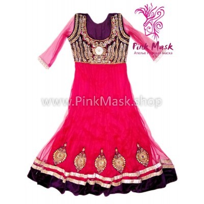 Платье розовое средневековое 2
