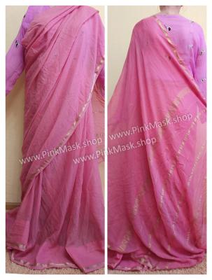 Женский индийский костюм. Сари розовое